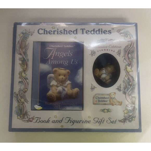 Cherished‎ Teddies - Book & Figurine Gift Set - Angels Among Us, New Sealed - Picture 1 of 2